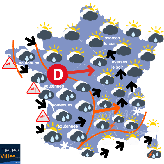 Encore de fréquentes pluies et averses