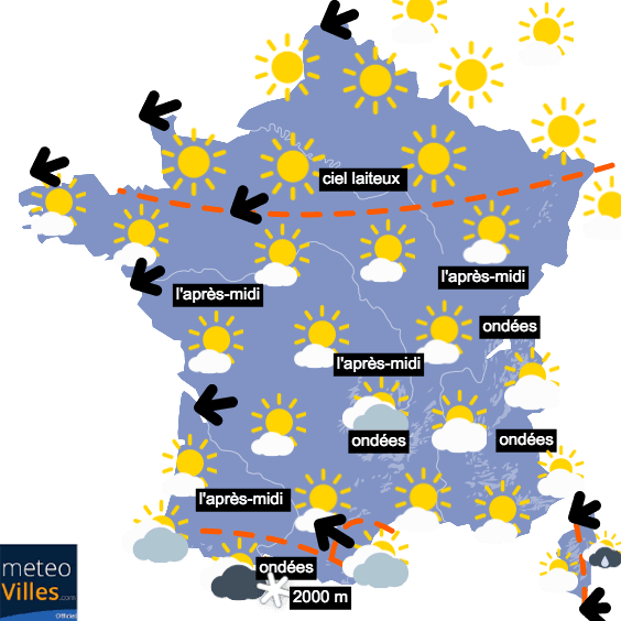Toujours sec sur la moitié Nord - plus mitigé ailleurs