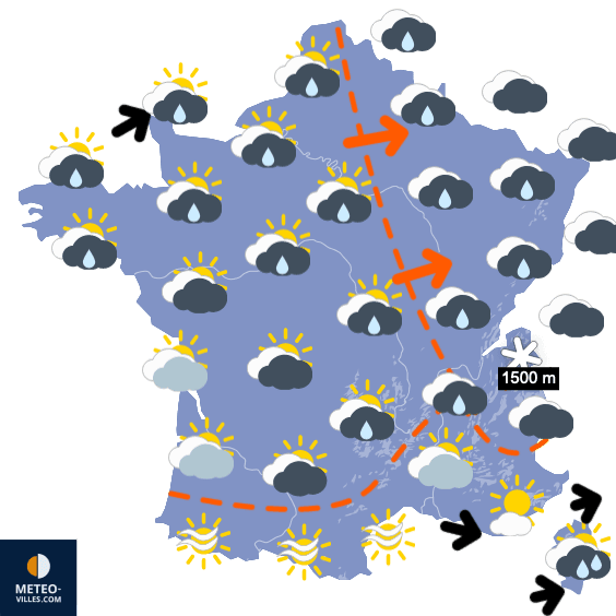Début de semaine agité, puis ambiance printanière !