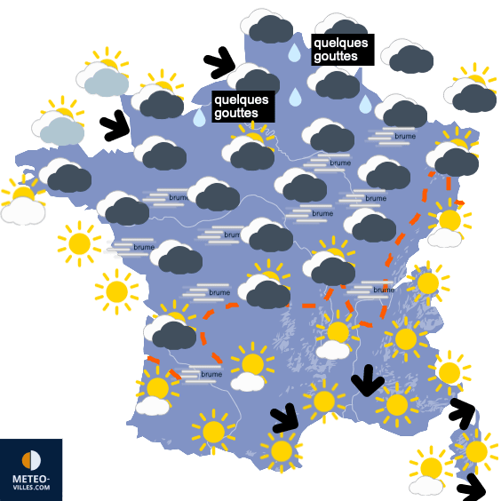 Semaine plutôt fraîche et très nuageuse au Nord