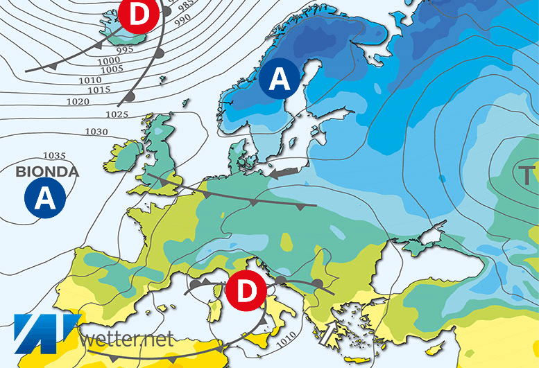 Carte de prévisions d'europe du Mardi 21 novembre 2023