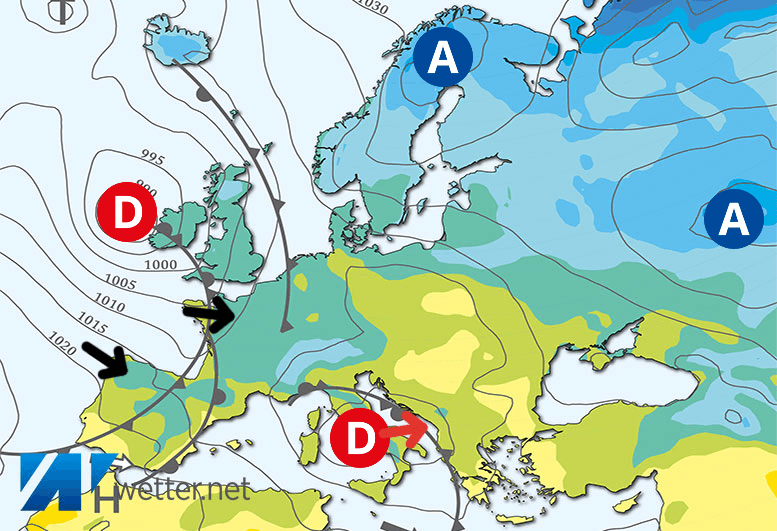 Carte de prévisions d'europe du Lundi 4 mars 2024