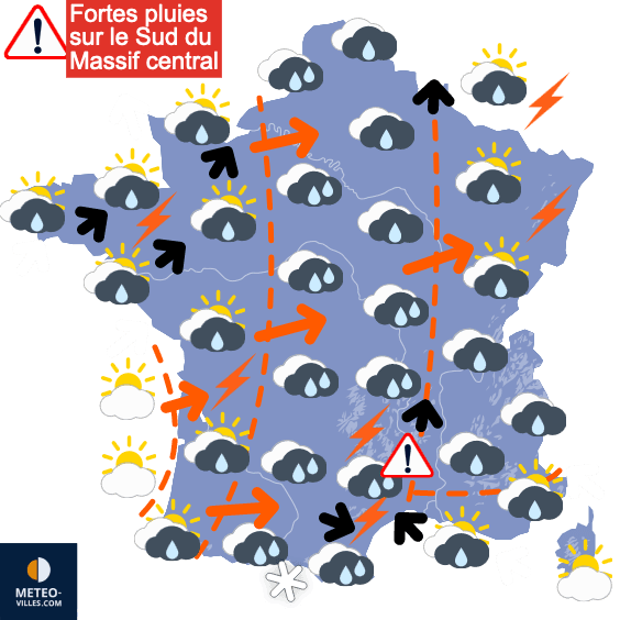 Nombreuses averses, mais quelques poches de beau temps