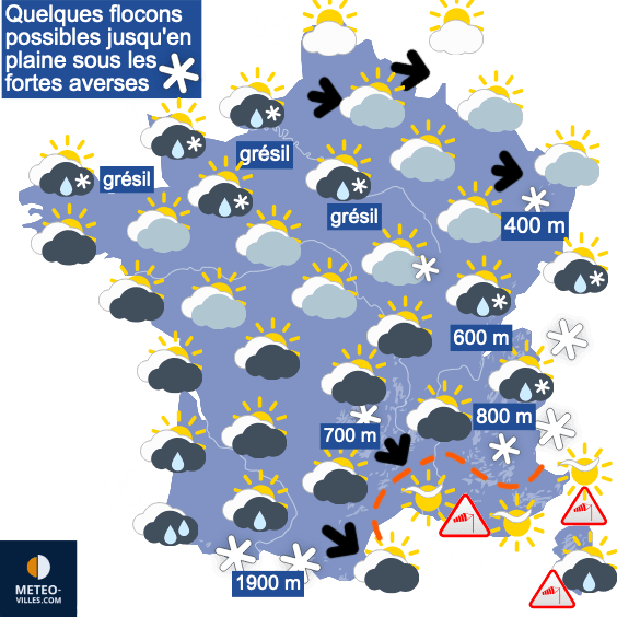 Neige en plaine suivie de records de douceur !!