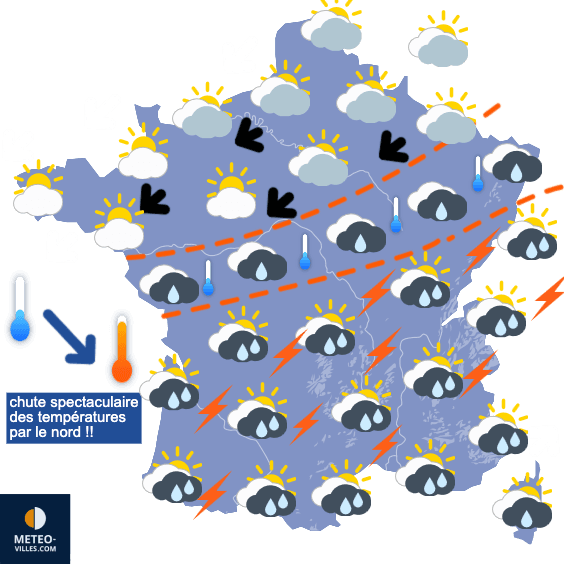 Encore des orages et fin de la chaleur