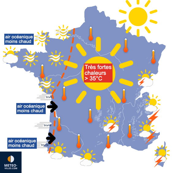 Temporairement moins chaud à partir de dimanche