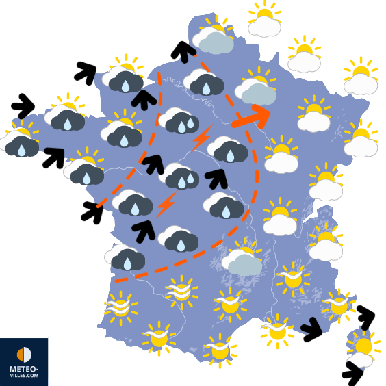 Très perturbé au nord, avant un week-end estival
