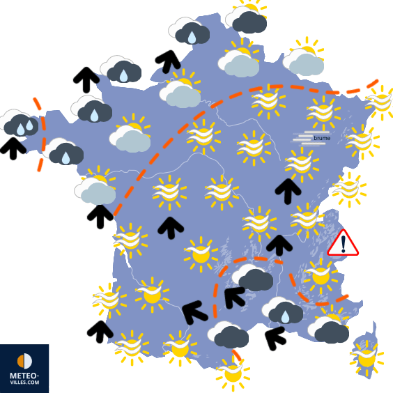 Nouvelle menace de tempête, puis de coup de froid