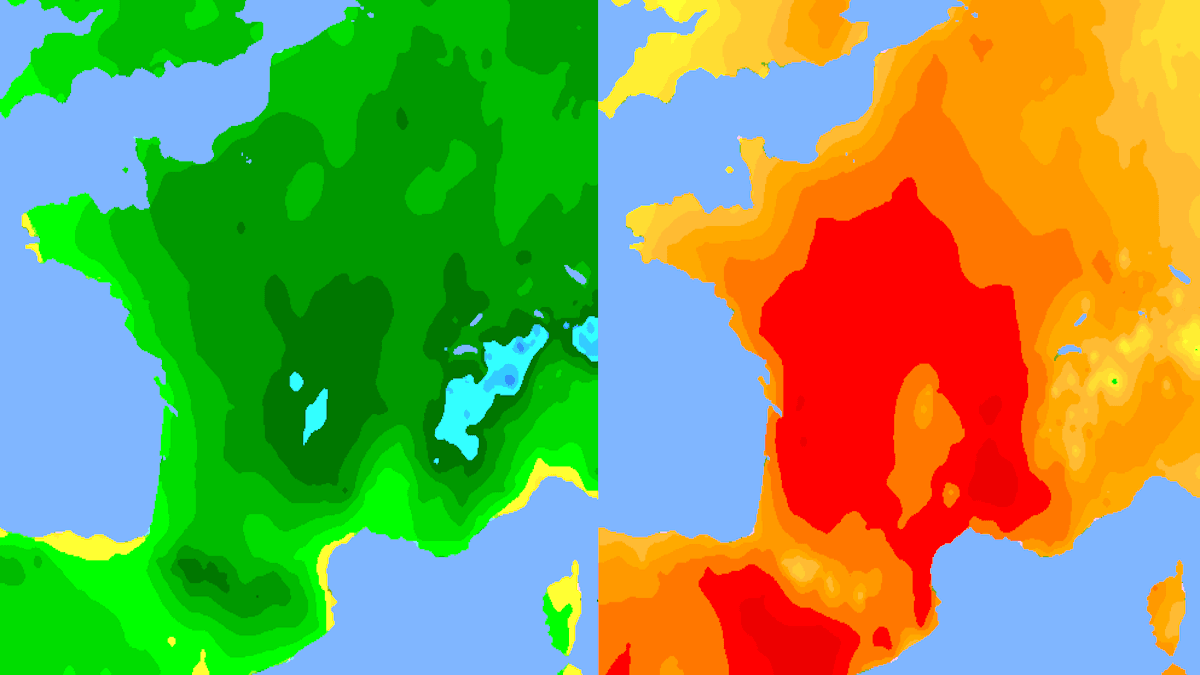 Jusqu'à 35 degrés de différence en une seule journée !