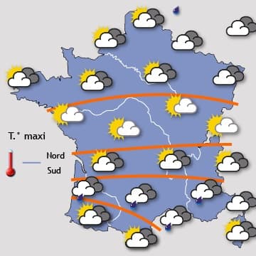 Semaine ensoleillée au sud et nuageuse au nord