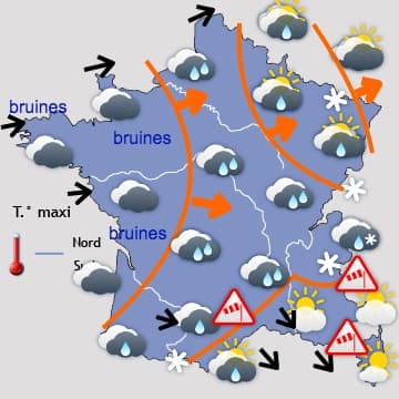 Redoux généralisé et crue de certains cours d'eau 