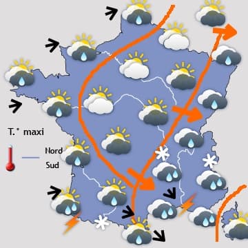 Défilé incessant de perturbations, notamment au Nord