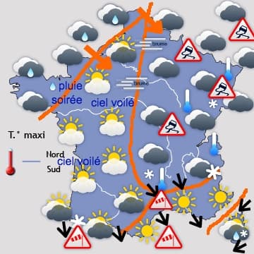 Retour d'un temps perturbé, un peu moins froid  