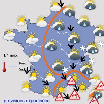 Encore des gelées lundi matin, puis plus doux et très perturbé...