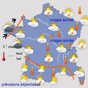 Plutôt chaud jusqu'à samedi, puis une impression de fin d'été 