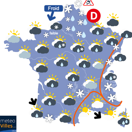 Véritable vague de froid au Nord