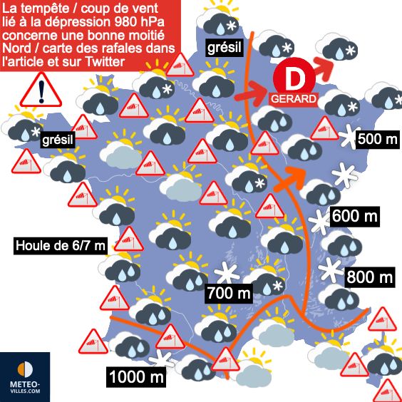 Perturbé et froid, puis froid plus sec