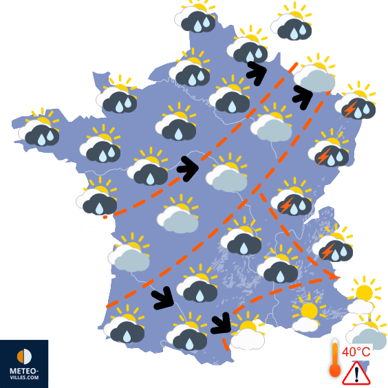 Un milieu d'été changeant et parfois frais