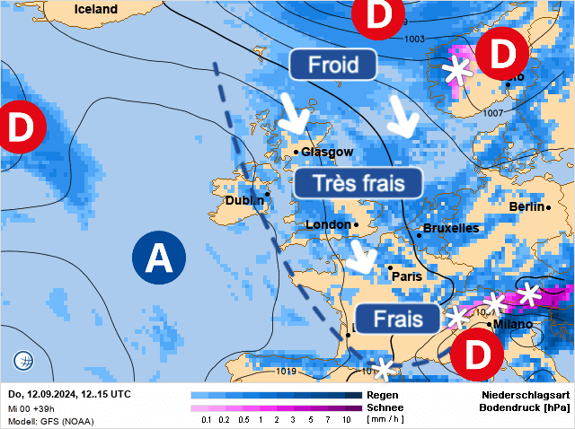 Carte de prévisions d'europe du Jeudi 12 septembre 2024