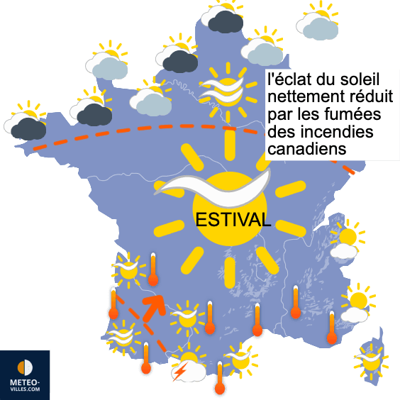 Fortes chaleurs, puis orages, puis retour du beau temps