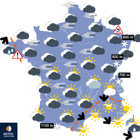 Beaucoup de pluie et de vent, et le froid à nos portes