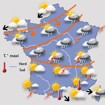 Semaine calme mais fin de la période de temps chaud