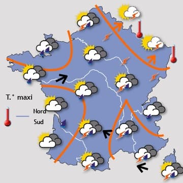 Beau au nord, orageux au sud