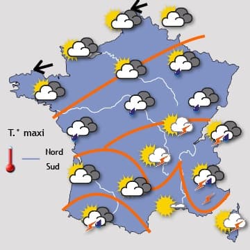 Atténuation des orages dans le Sud à partir de mecredi