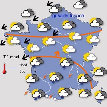 Semaine plus ou moins nuageuse et plutôt fraîche