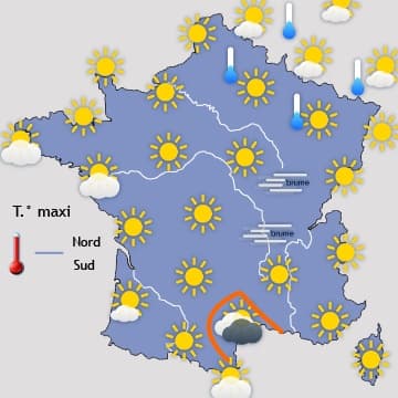 Encore une journée de grand soleil - persistance du froid au Nord
