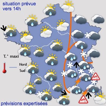 Encore un peu de neige puis redoux à partir de mercredi